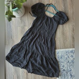 NWOT Socialite Puff Sleeve Maxi Dress in Black Size XS